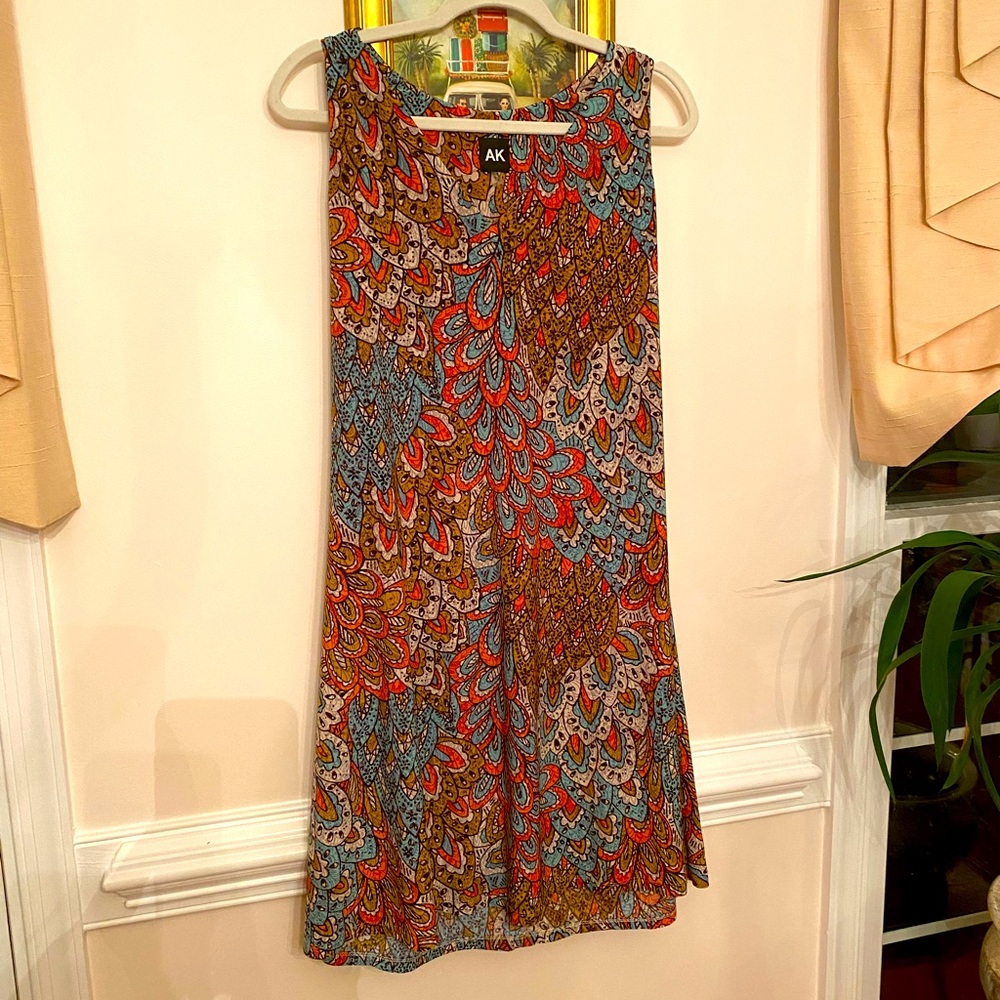 Anne Klein sleeveless dress v neck sz 10